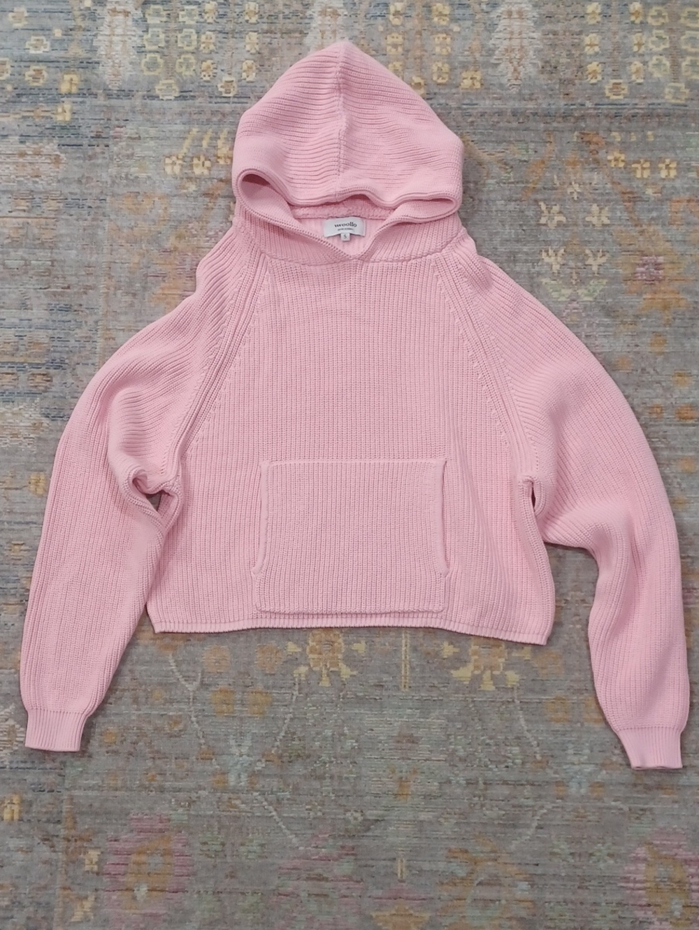 Vwoollo Heart Knit Hoodie